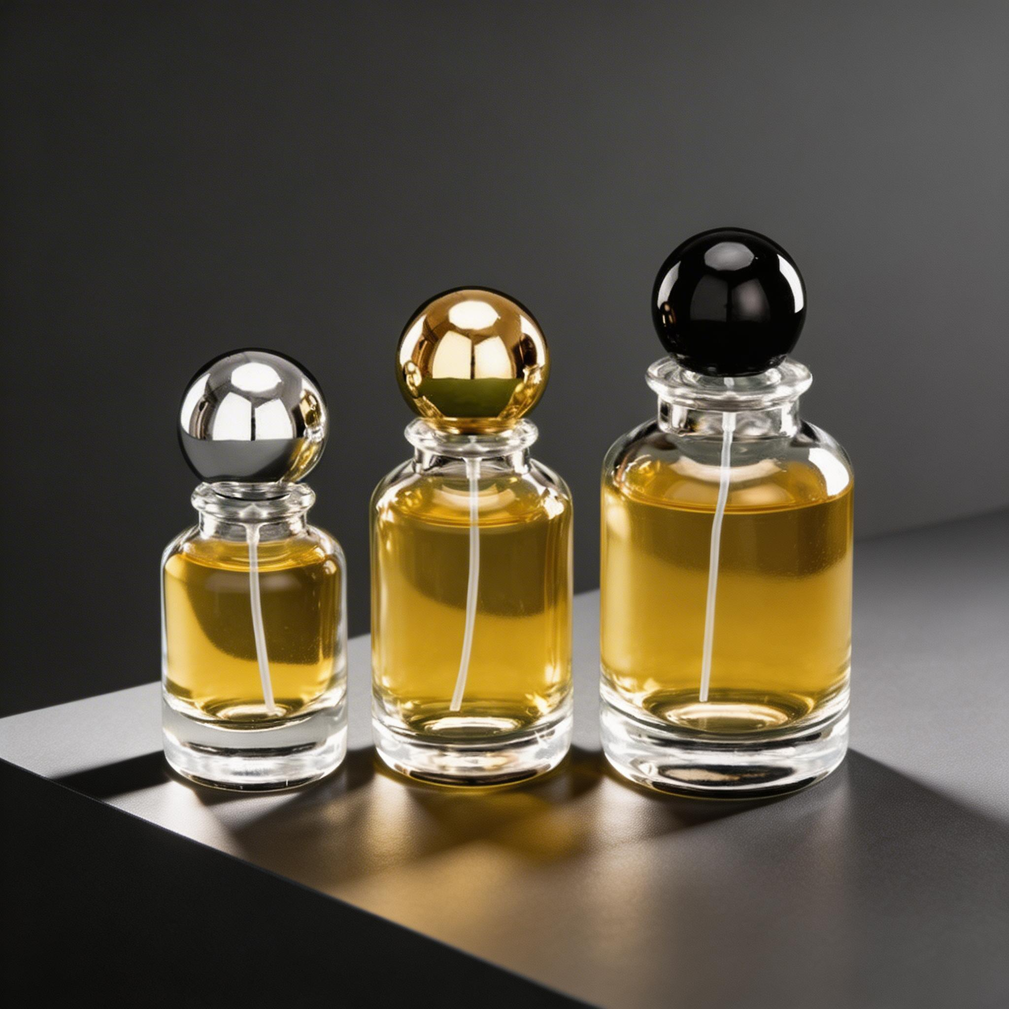 Premium Round Glass Perfume Bo